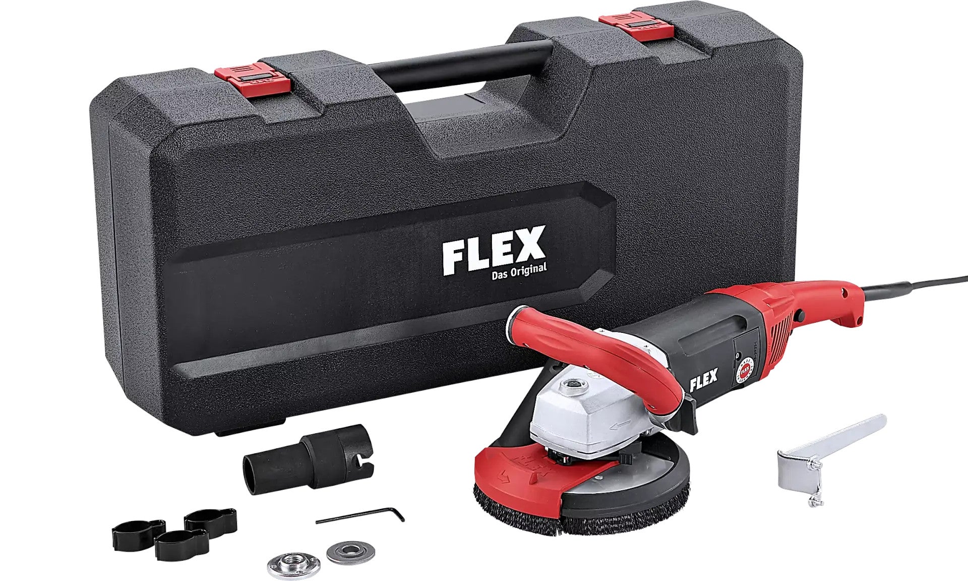 FLEX renovation grinder 150mm LD 18-7 150 R, Kit E-Jet hood 2x diamond disc