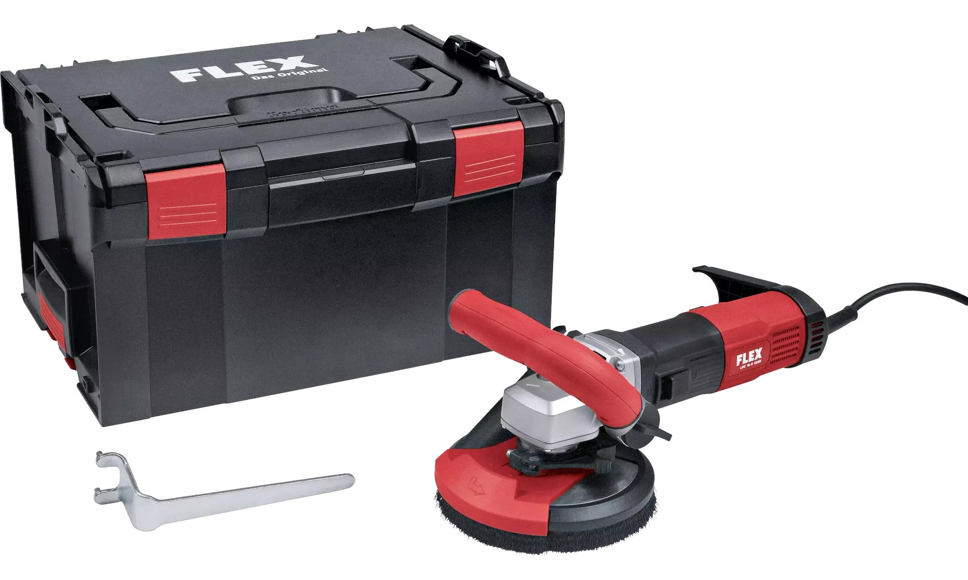 FLEX renovation grinder 125mm LDE 16-8 125 R, Kit E-Jet 2x grinding discs 504998