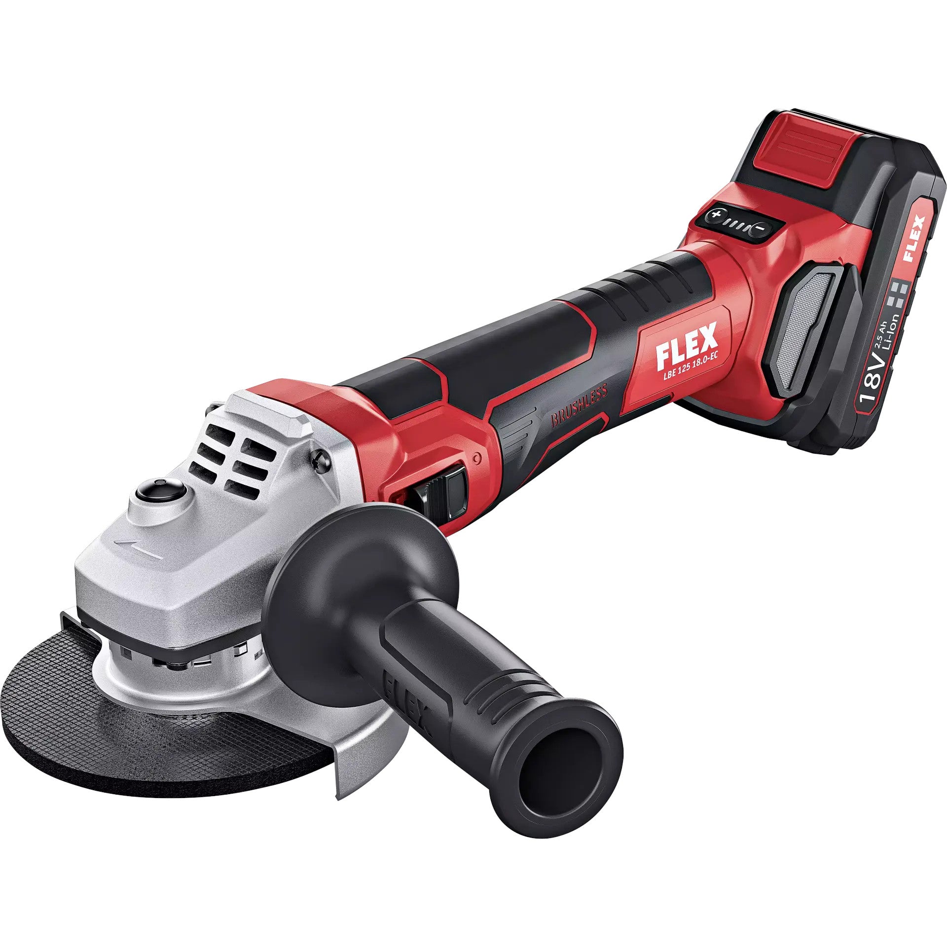 FLEX Akku-Winkelschleifer mit Drehzahlregulierung 18V LBE 125 18.0-EC C 499285