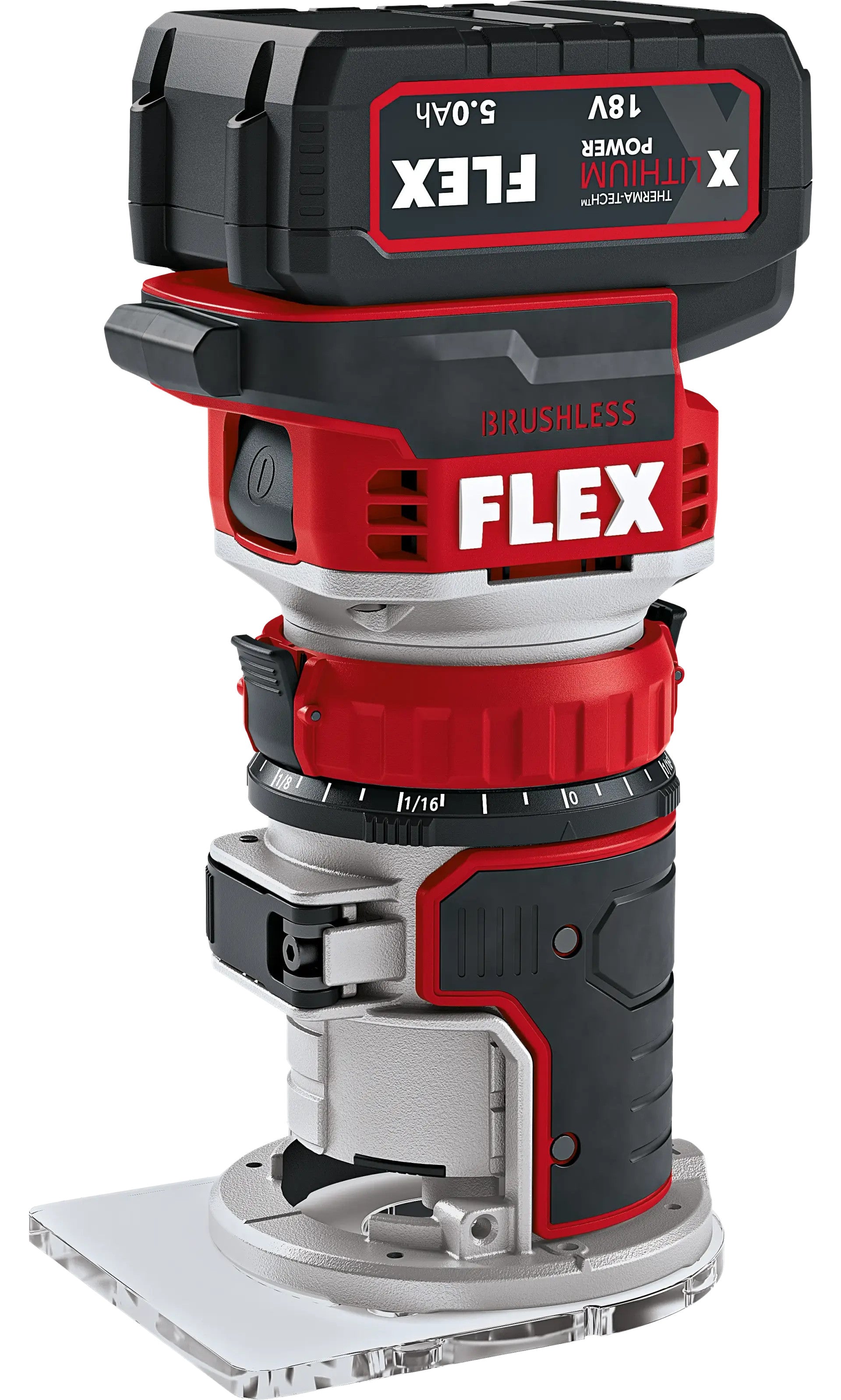 FLEX Akku-Kanten- und Oberfräse 18V CER 18.0-EC C 531634