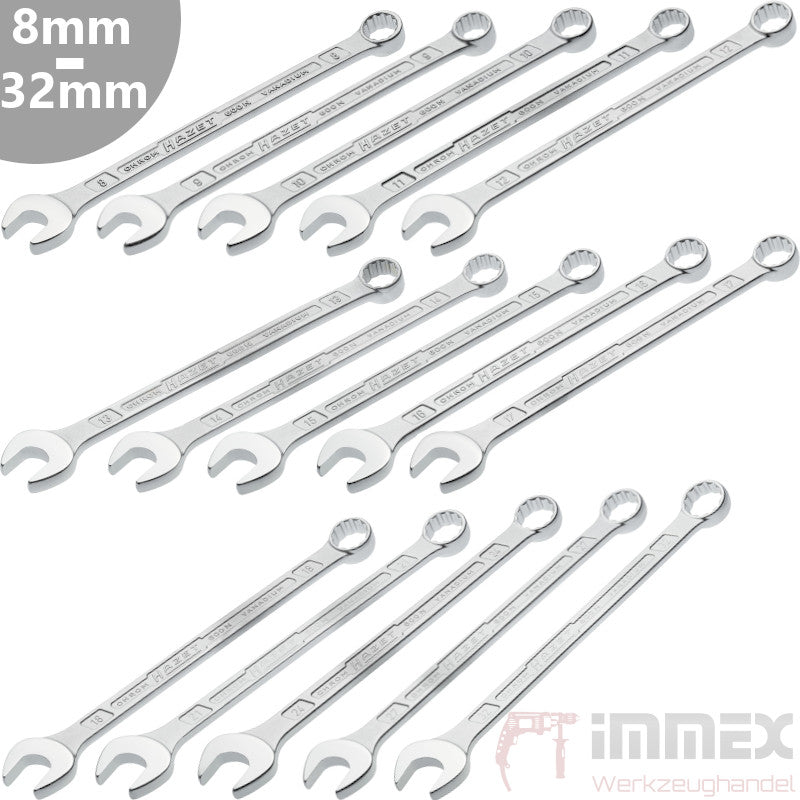 Hazet Ringschlüssel Maulschlüssel Gabelschlüssel Doppelmaulschlüssel 8-32mm