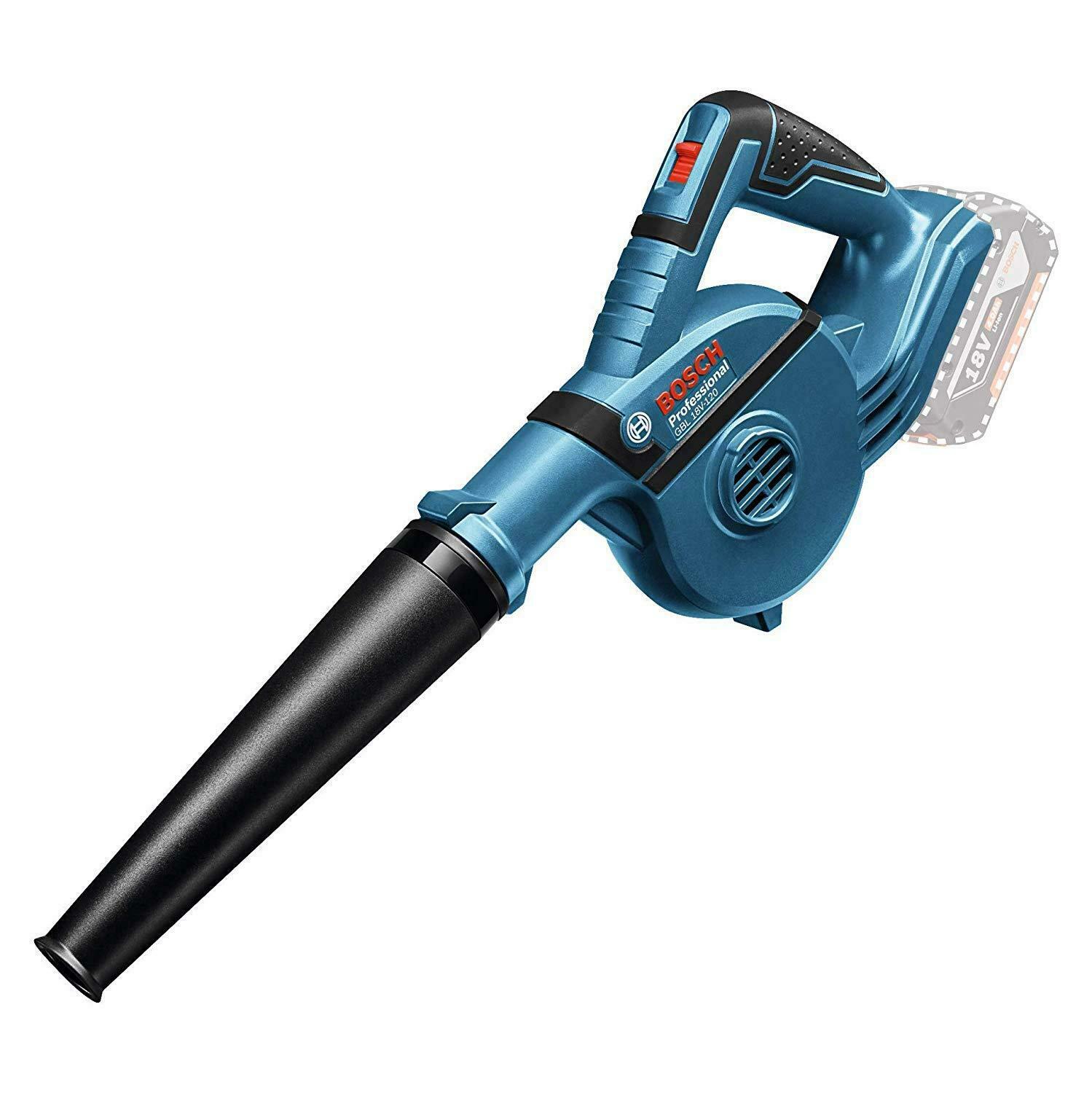 Bosch Akku-Gebläse 18V GBL 18V-120 Professional Laubbläser + Aufsätze
