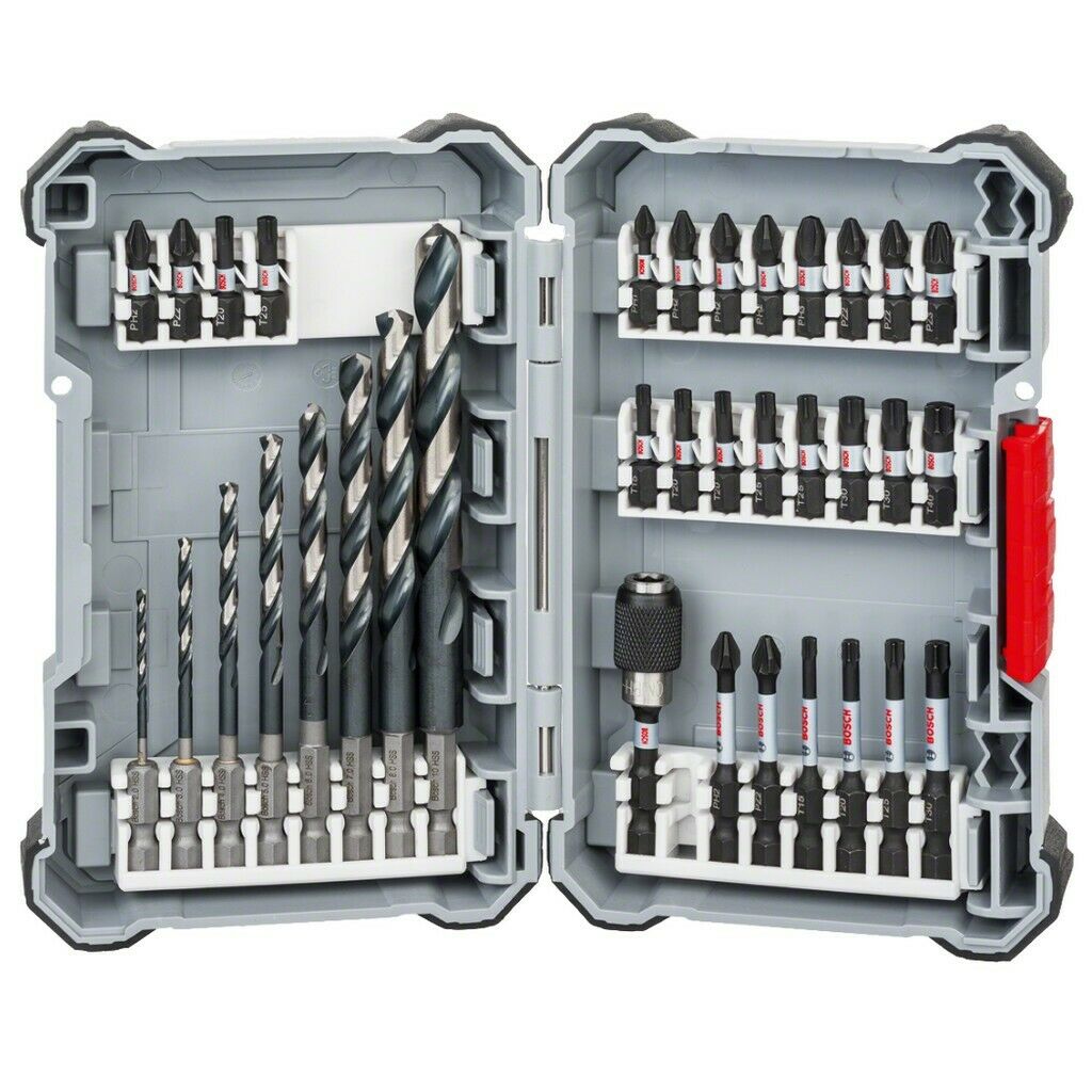 Bosch HSS-Bohrer Bit-Sortiment Set 35-teilig schlagfest