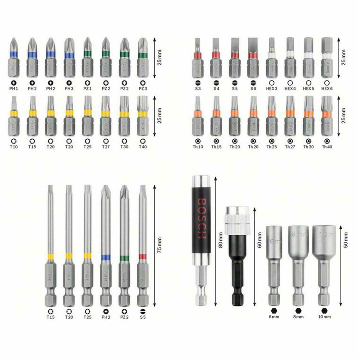 Bosch Bit-Sortiment 43-teilig Steckschlüssel