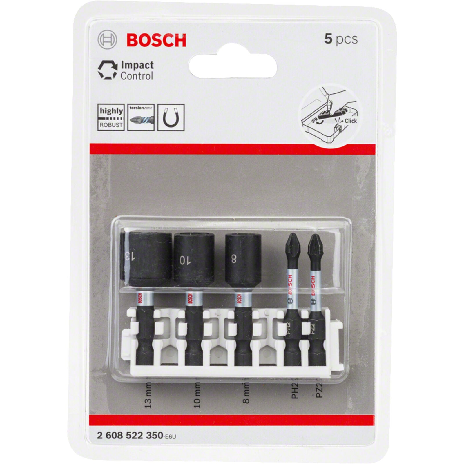 Bosch Schrauberbit Steckschlüssel-Set 5-teilig