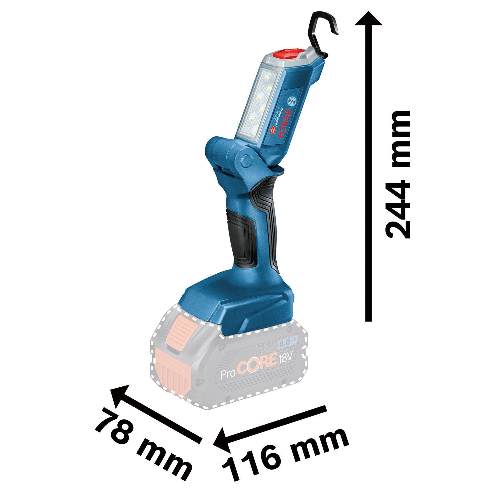 Bosch 18V LED Cordless Work Light GLI 18V-300