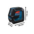 Bosch Linienlaser Kreuzlinienlaser GLL 2-15 G + Tasche