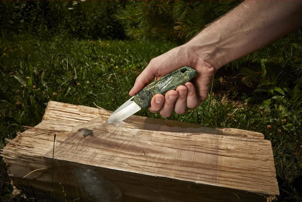 Milwaukee folding knife camouflage fastback