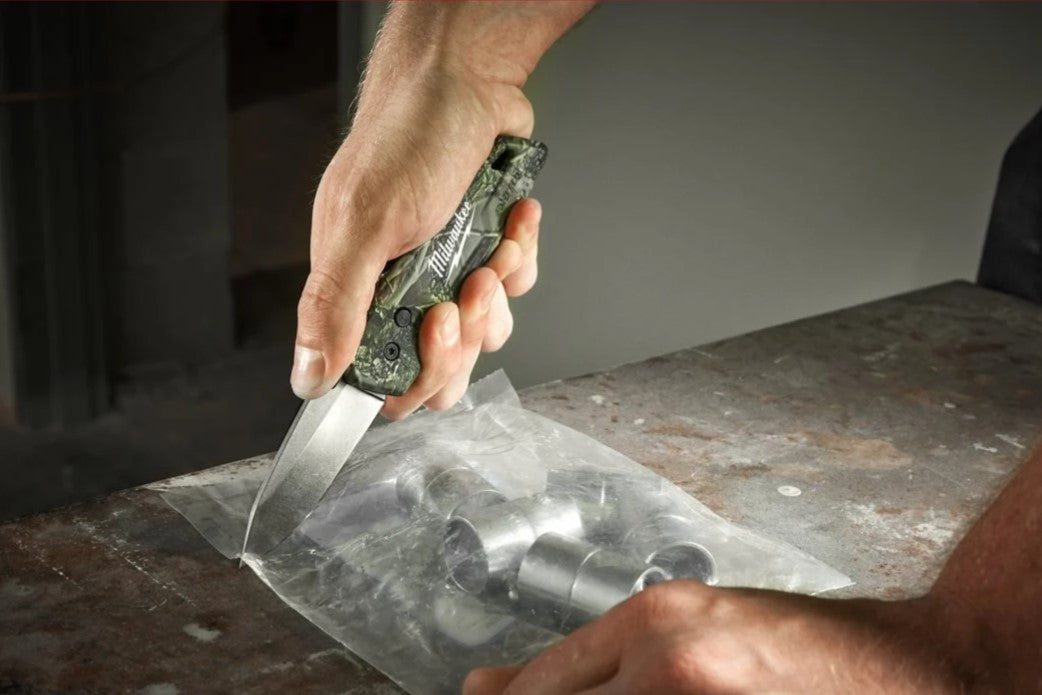 Milwaukee folding knife camouflage fastback