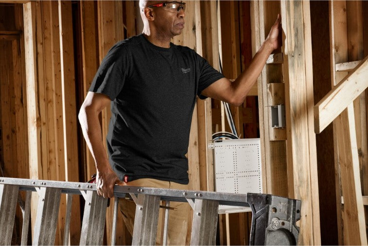 Milwaukee Hybrid T-Shirt kurzarm Arbeitskleidung blau, grau, grün, schwarz