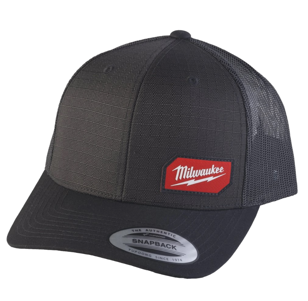 Milwaukee Cap, Trucker Cap, Snapback Hat, Black