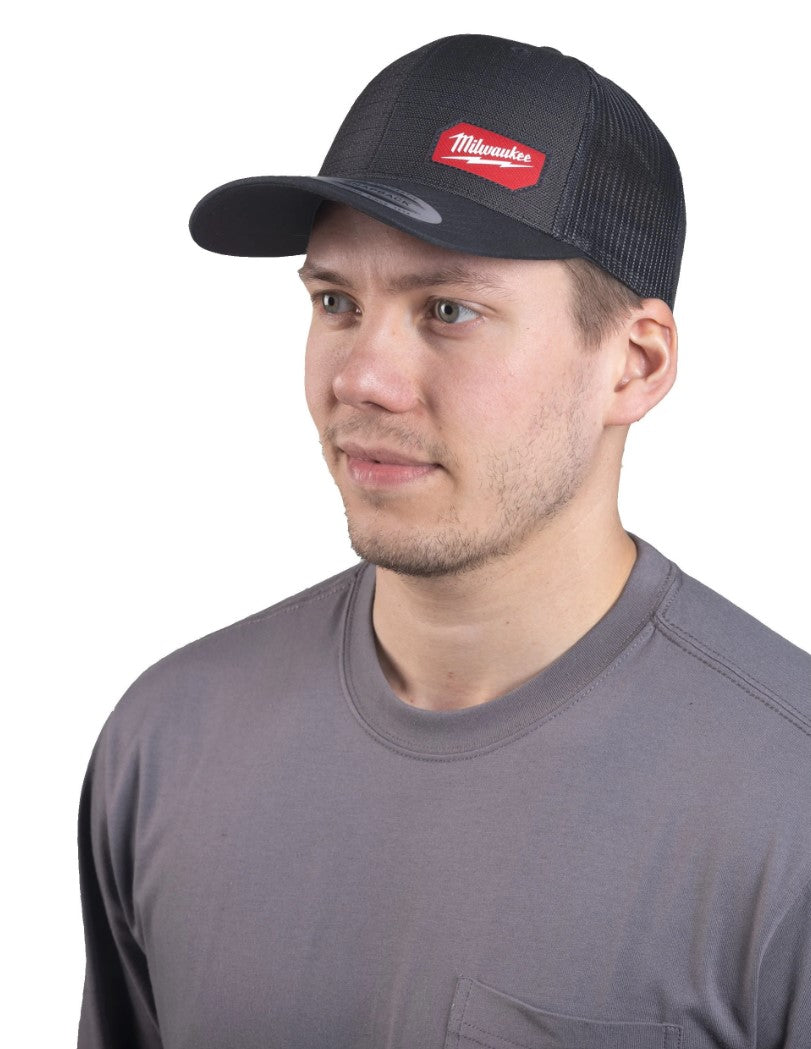 Milwaukee Cap, Trucker Cap, Snapback Hat, Black