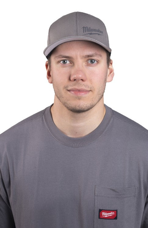 Milwaukee Baseball Cap Hat Cap Grey Red Black