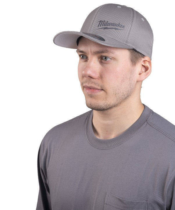 Milwaukee Baseball Cap Hat Cap Grey Red Black