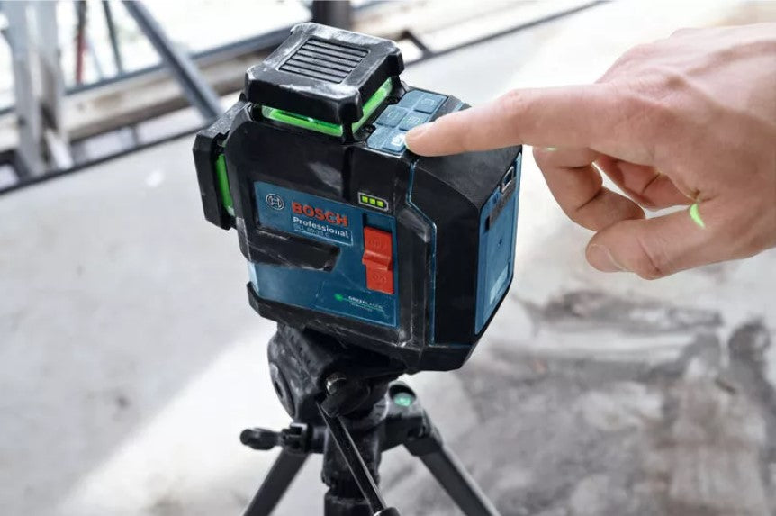 Bosch Linienlaser Kreuzlinienlaser 360° GLL 80-33 G+LB10+DK20+BA3.7V XL+Koffer