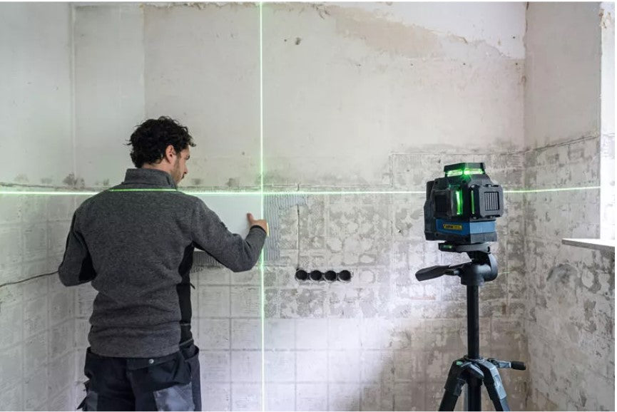 Bosch 12V 3x360° Green Cordless Line Laser Set GLL 12V-100-33 CG 0601065401