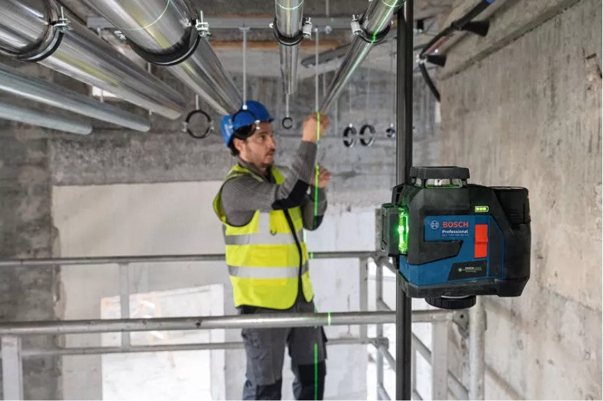Bosch 12V 3x360° Green Cordless Line Laser Set GLL 12V-100-33 CG 0601065401