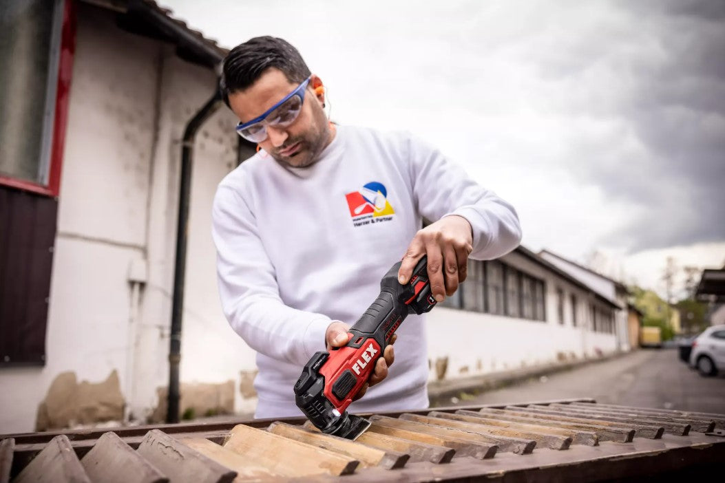 FLEX 18V Akku-Multifunktionswerkzeug Multitool + Bohrschrauber Combo-Set 532843