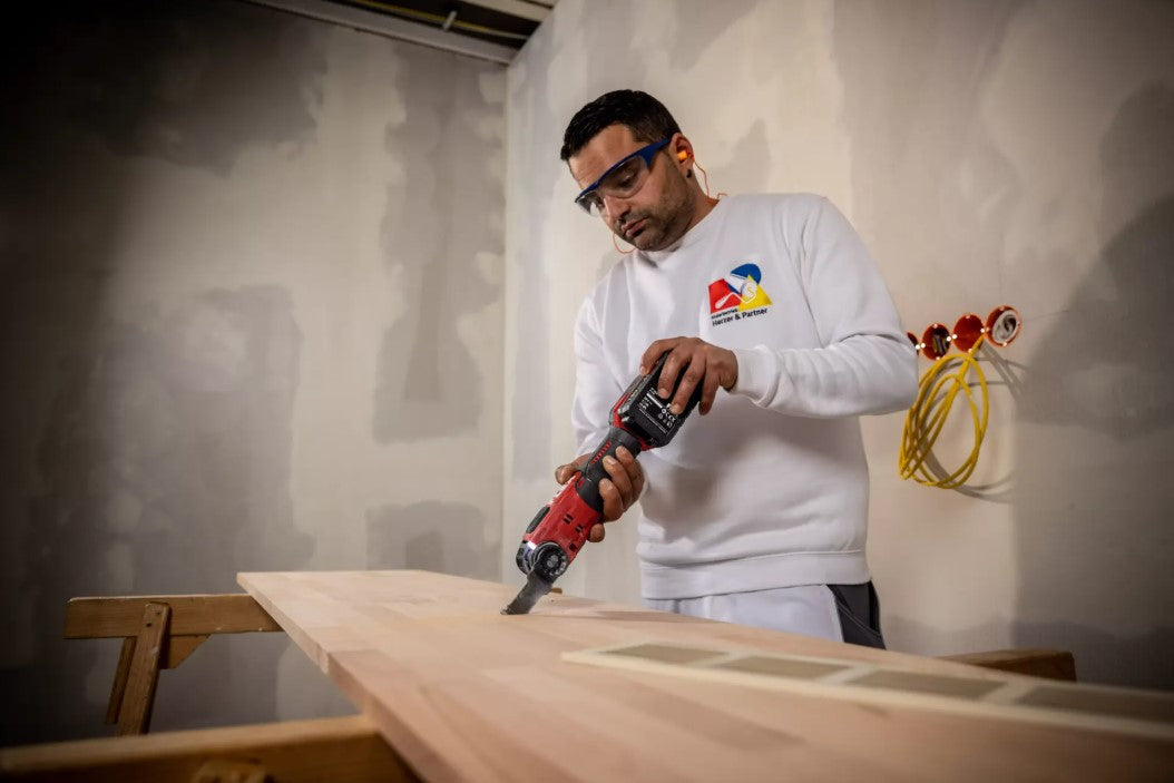 FLEX 18V Akku-Multifunktionswerkzeug Multitool + Bohrschrauber Combo-Set 532843