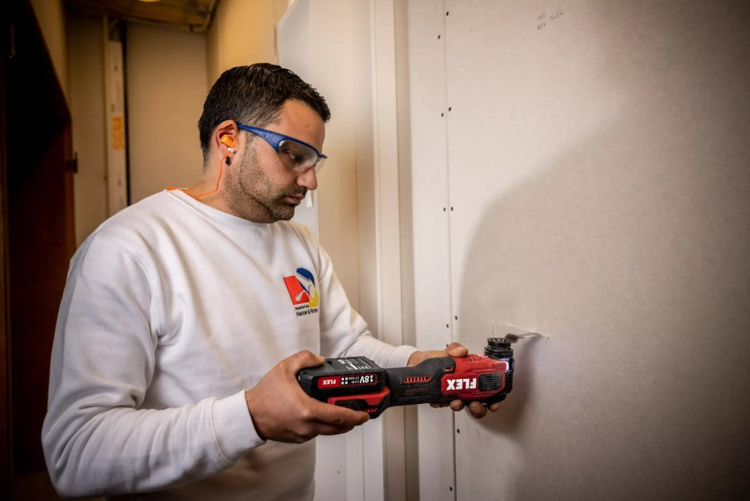 FLEX 18V Akku-Multifunktionswerkzeug Multitool + Bohrschrauber Combo-Set 532843