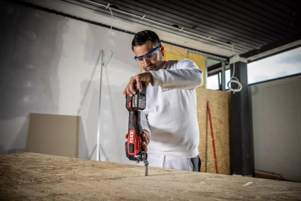 FLEX 18V Akku-Multifunktionswerkzeug Multitool + Bohrschrauber Combo-Set 532843