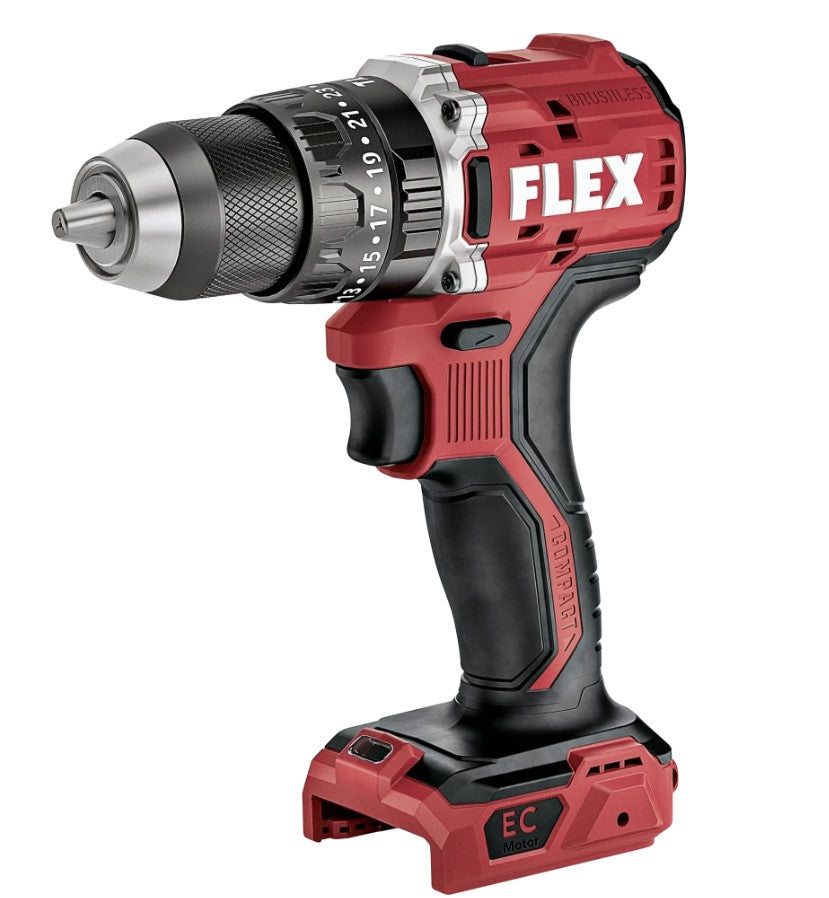 FLEX Akku-Winkelschleifer 18V 125mm + Schlagbohrschauber 65Nm + 2x 5Ah Akkus