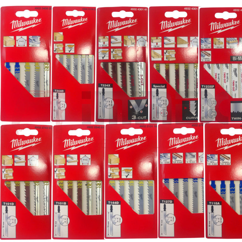 Milwaukee Stichsägeblätter Stichsägeblatt je 5x
