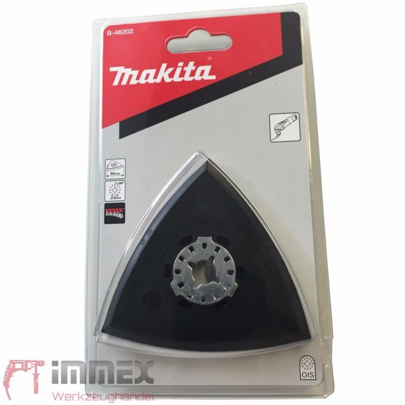 Makita Schleifplatte Multifunktionswerkzeug Dreiecksschleifer B-65115