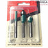Makita 6mm Router Bit Set D-30209 3x Router Bit Set for Slot Cutters