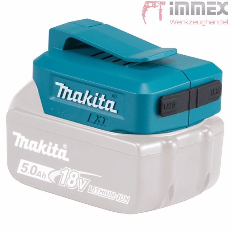 Makita ADP05 DEAADP05 Akku USB Ladeadapter Adapter für alle 14,4V - 18V  Akkus