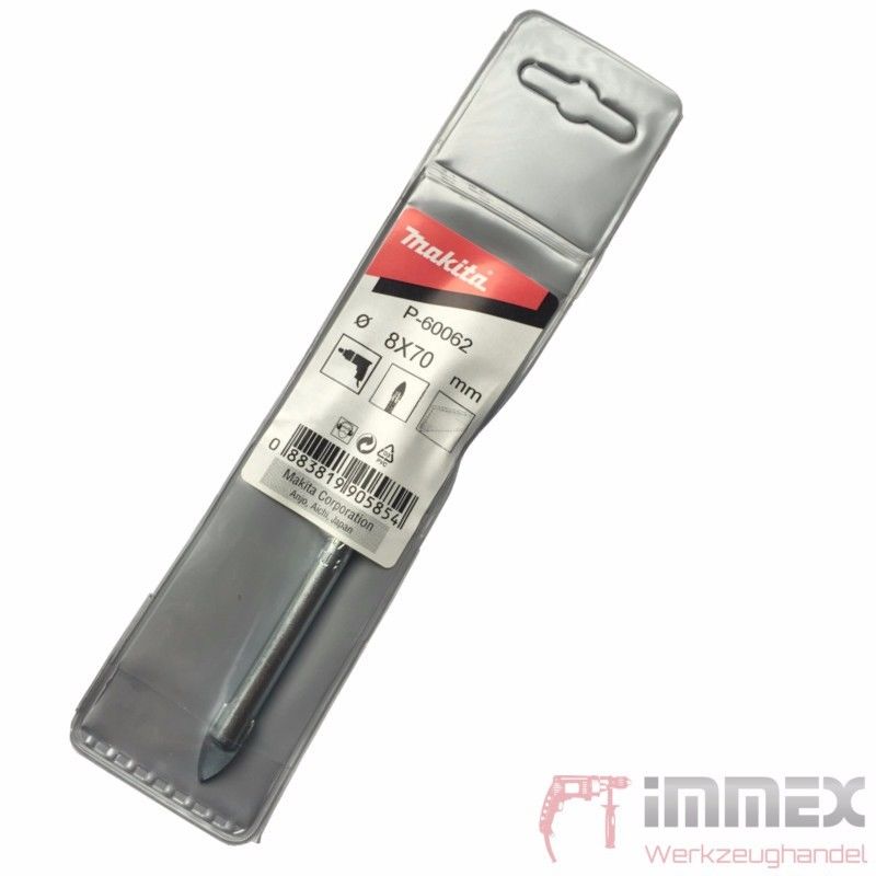 Makita Fließenbohrer Glasbohrer 8x70mm P-60062