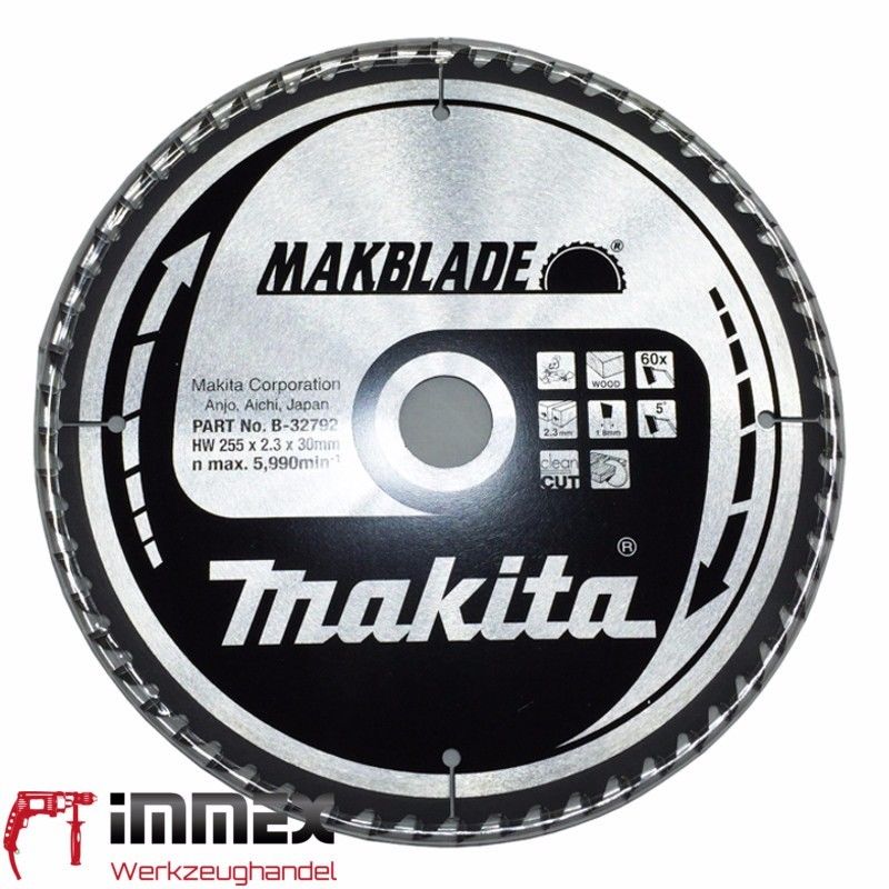 Makita Sägeblatt 255x30mm - 60 Zähne Holz B-32792