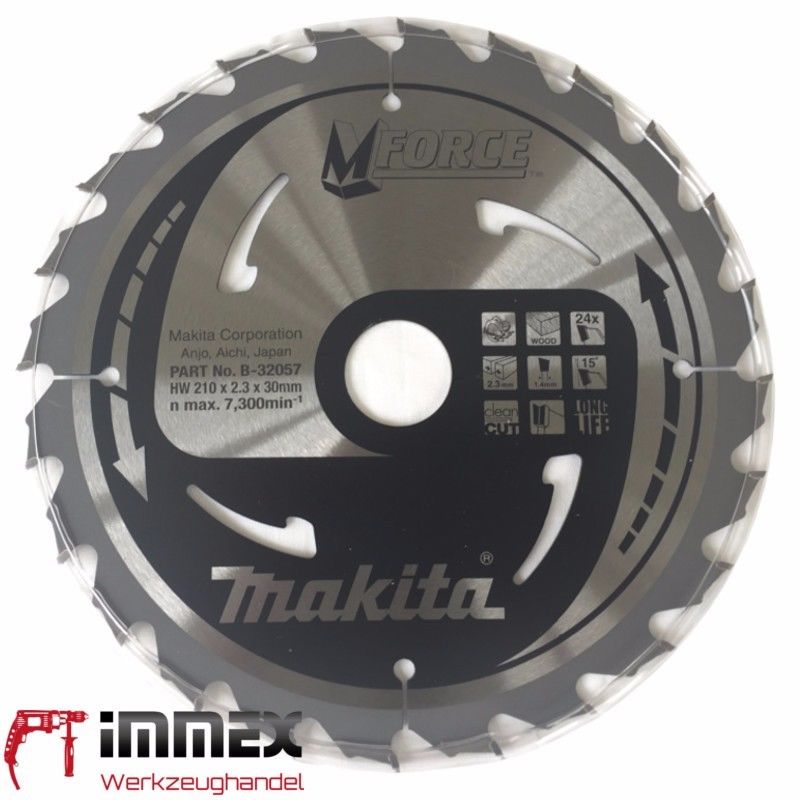 Makita Sägeblatt 210x30mm - 24 Zähne Holz B-32057