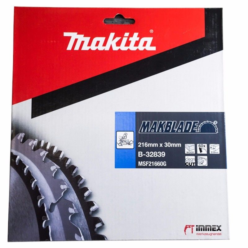 Makita Sägeblatt 216x30mm - 60 Zähne Holz B-32839