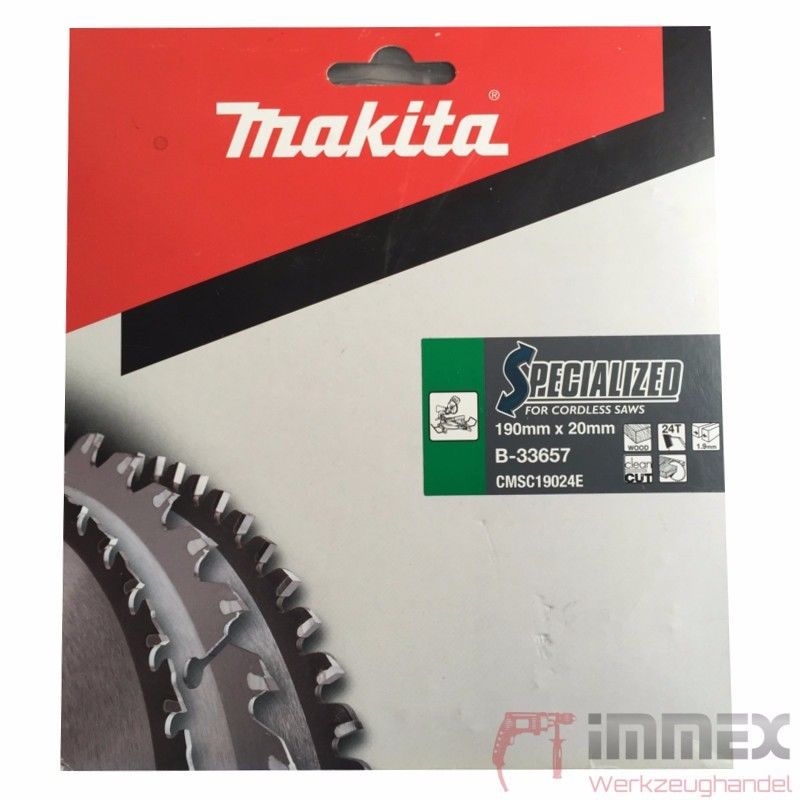 Makita Sägeblatt 190x20mm - 24 Zähne Holz B-33657