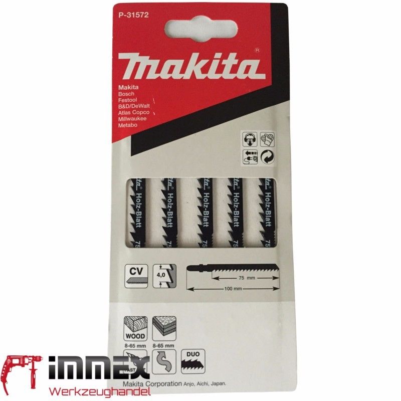 Makita Stichsägeblätter Holz P-31572