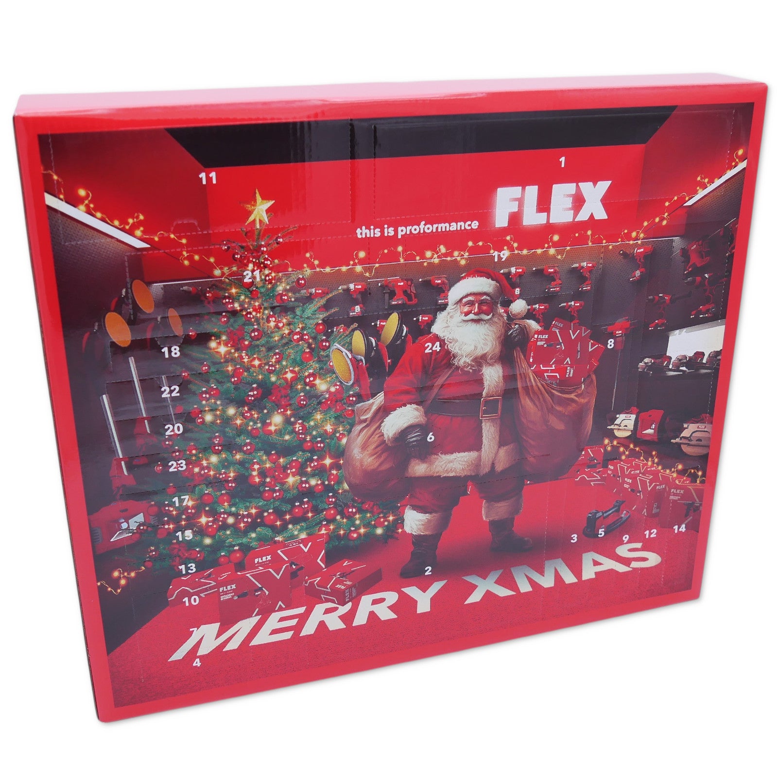 FLEX Adventskalender Weihnachtskalender Akkuschrauber Bit-Sortiment uvm. 534227
