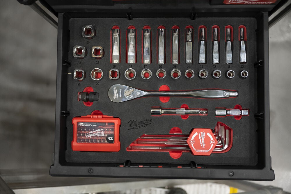 Milwaukee PACKOUT 1/2'' Socket Wrench Set 70pcs.